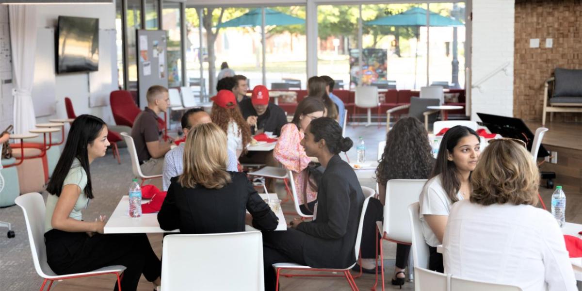 Students at the Keenan Center for Entrepreneurship
