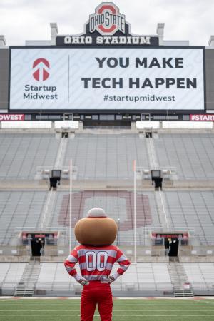 Brutus at Startup Midwest Ohio Stadium